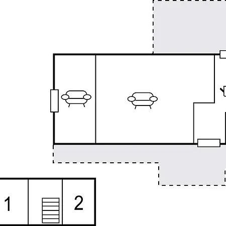 2 Bedroom Awesome In Holiday home *
